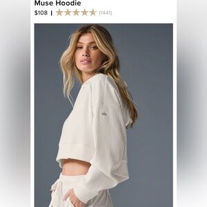 All Muse Hoodie Color Ivory Size M